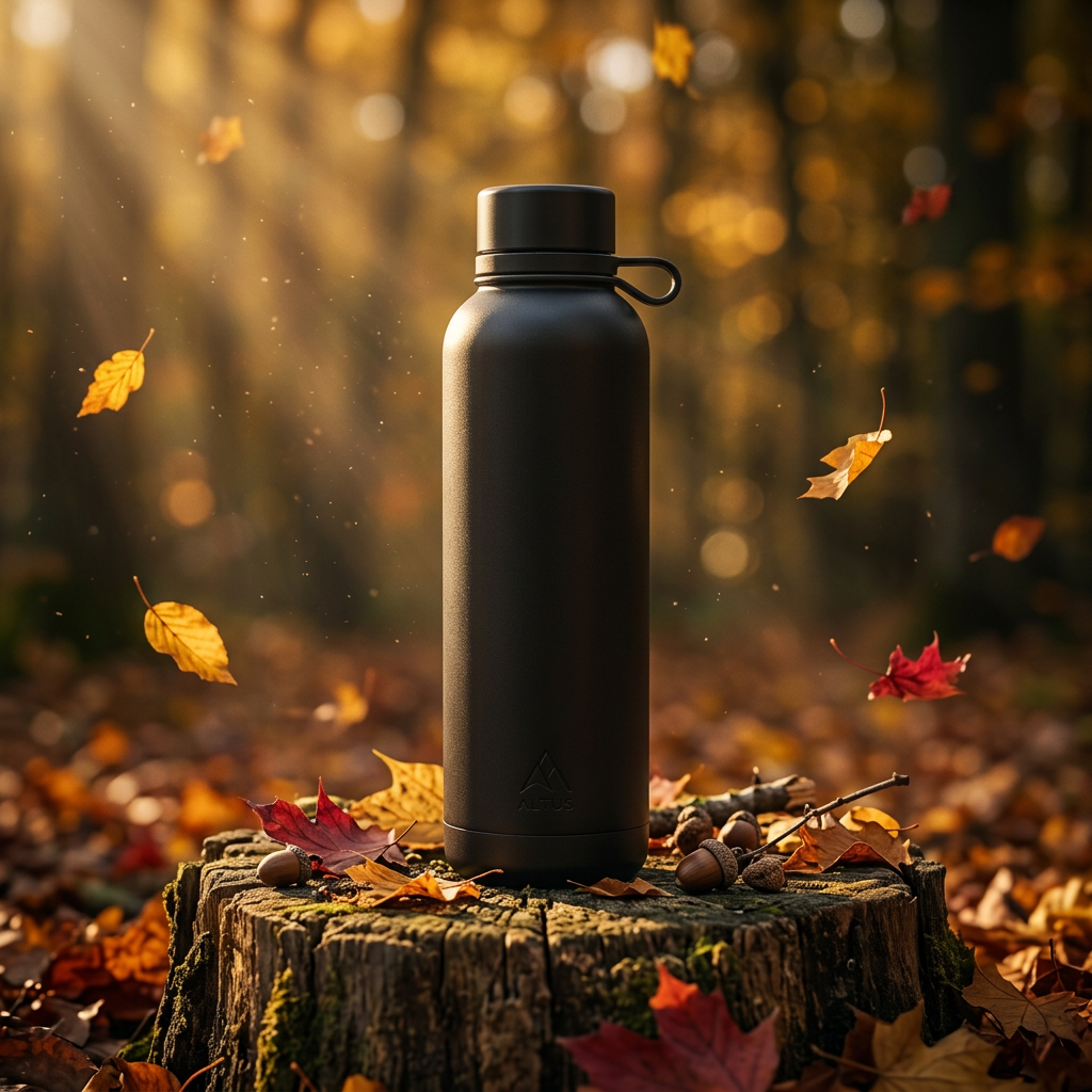 Etsy product photo with aesthetic autumn background