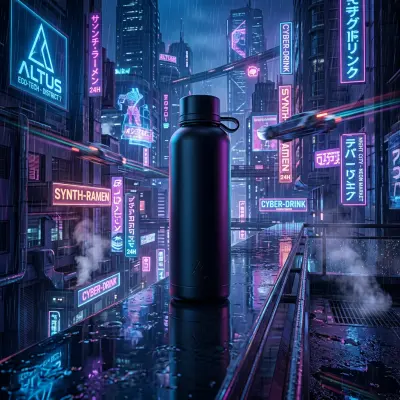 Product image after AI editing with creative background